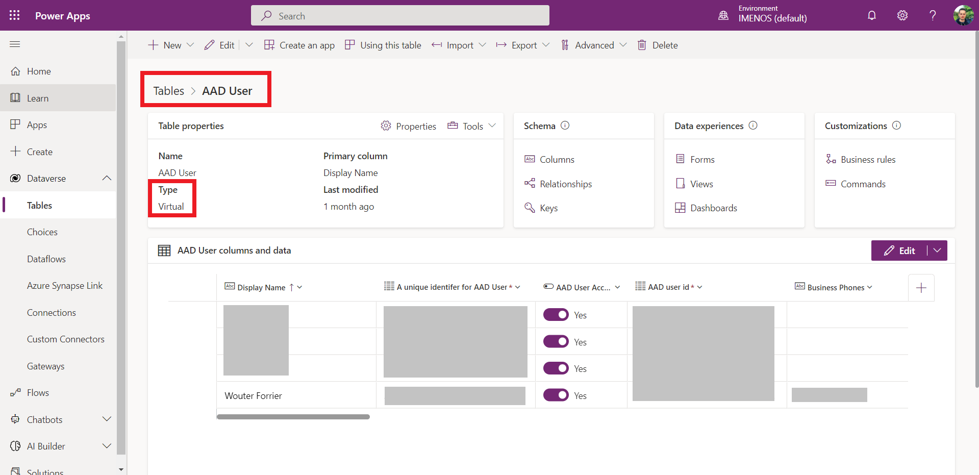 dataverse-aad-user-vs-contact-vs-user-table-imenos